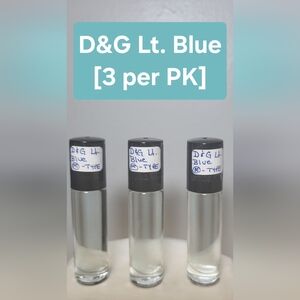 D&G LT. Blue (M) Type - 1/3 oz. Scented Body Oil (3pk)